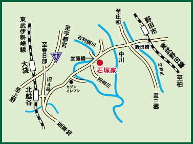石塚家の地図